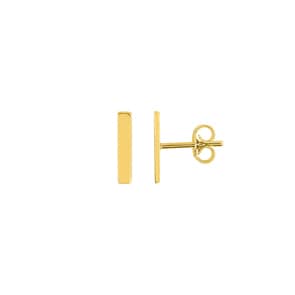 Stud Earrings 375/9 K Yellow Gold
