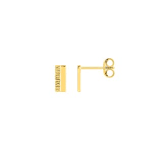 Stud Earrings 375/9 K Yellow Gold