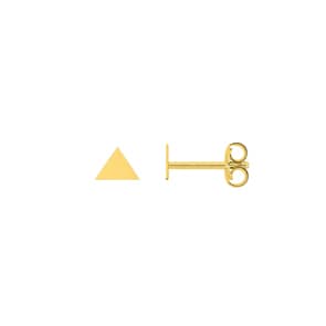 Stud Earrings 375/9 K Yellow Gold
