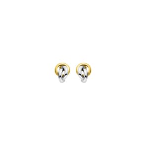 Ohrstecker 375/9 K Gelbgold bicolor