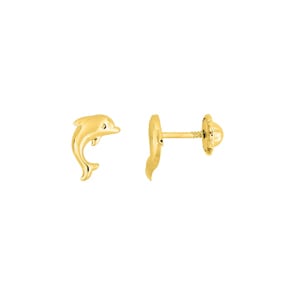 Ohrstecker 375/9 K Gelbgold Delfine