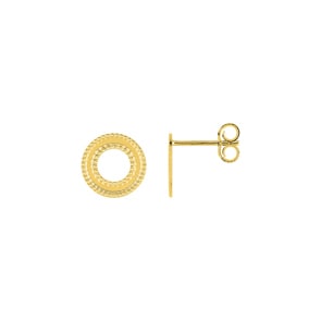 Ohrstecker 375/9 K Gelbgold Kreis