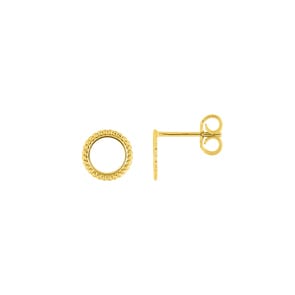 Ohrstecker 375/9 K Gelbgold Kreis