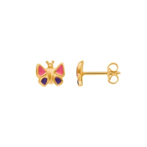 Ohrstecker 375/9 K Gelbgold, Schmetterling