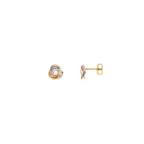Ohrstecker 375/9 K Tricolor Knoten