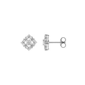 Ohrstecker 375/9 K Weissgold mit Zirkonia