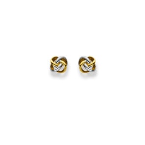 Ohrstecker 750/18 K Bicolor Ø 5.5mm 