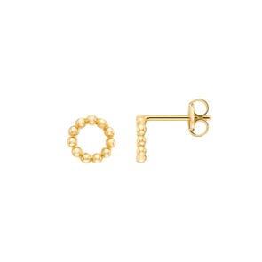 Clous d'oreilles or jaune 750/18 ct