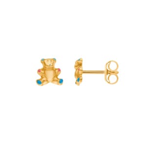 Ohrstecker 750/18 K Gelbgold, Bär