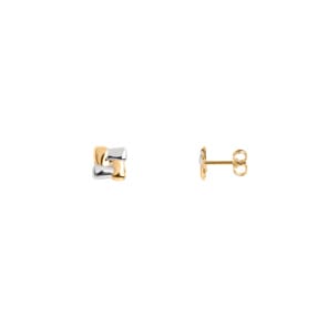 Ohrstecker 750/18 K Gelbgold bicolor