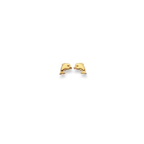 Ohrstecker 750/18 K Gelbgold, Delfin