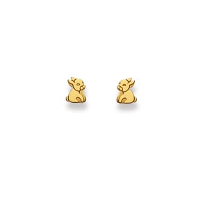 Ohrstecker 750/18 K Gelbgold, Hase