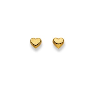 Ohrstecker 750/18 K Gelbgold, Herz