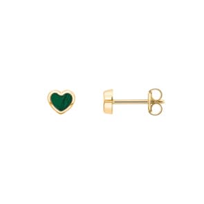 Ohrstecker 750/18 K Gelbgold Herz