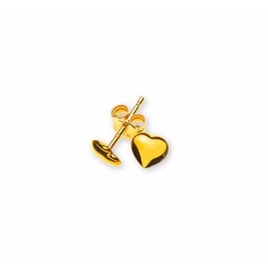 Ohrstecker 750/18 K Gelbgold, Herz