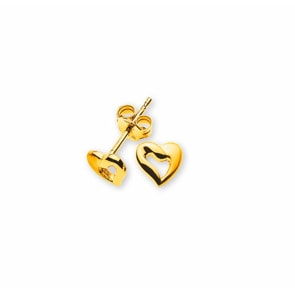 Ohrstecker 750/18 K Gelbgold, Herz