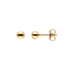 Ohrstecker 750/18 K Gelbgold hohl Ø 4mm