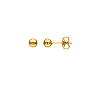 Ohrstecker 750/18 K Gelbgold hohl Ø 4mm