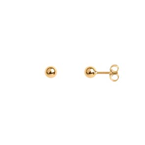 Ohrstecker 750/18 K Gelbgold hohl Ø 5mm