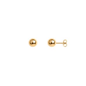 Ohrstecker 750/18 K Gelbgold hohl Ø 6mm