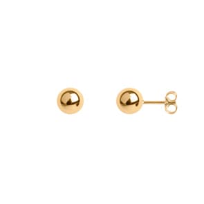 Ohrstecker 750/18 K Gelbgold hohl Ø 8mm