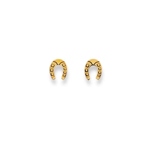 Ohrstecker 750/18 K Gelbgold, Hufeisen