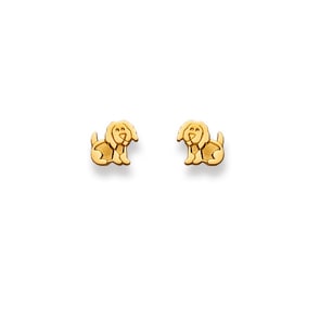 Ohrstecker 750/18 K Gelbgold, Hund