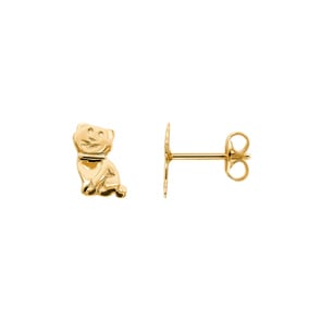 Ohrstecker 750/18 K Gelbgold, Katze