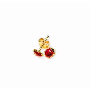 Ohrstecker 750/18 K Gelbgold, Marienkäfer
