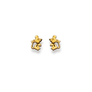 Ohrstecker 750/18 K Gelbgold, Maus
