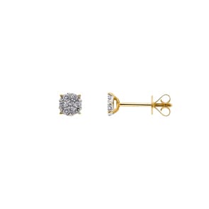 Ohrstecker 750/18 K Gelbgold mit Diamanten 0.20 ct H/si