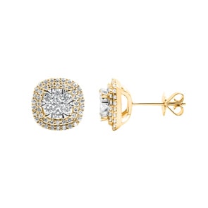 Ohrstecker 750/18 K Gelbgold mit Diamanten 1.00 ct H/si by CHRISTIAN