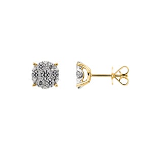 Ohrstecker 750/18 K Gelbgold mit Diamanten 1.00 ct H/si