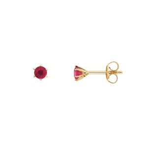 Ohrstecker 750/18 K Gelbgold mit Rubin