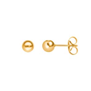 Ohrstecker 750/18 K Gelbgold Ø 5.0mm, Kugel