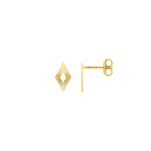 Ohrstecker 750/18 K Gelbgold Raute