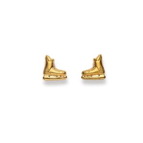 Ohrstecker 750/18 K Gelbgold, Schlittschuhe