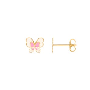 Ohrstecker 750/18 K Gelbgold, Schmetterling