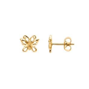 Ohrstecker 750/18 K Gelbgold, Schmetterling