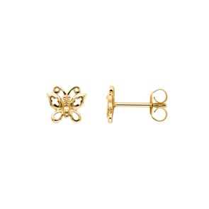 Ohrstecker 750/18 K Gelbgold, Schmetterling