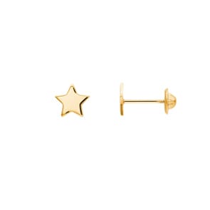 Ohrstecker 750/18 K Gelbgold Sterne