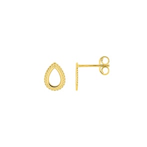Ohrstecker 750/18 K Gelbgold Tropfen