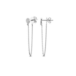 Ohrstecker 750/18 K Weissgold mit Diamanten 0.11 ct H/si by CHRISTIAN