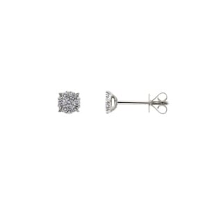 Ohrstecker 750/18 K Weissgold mit Diamanten 0.20 ct H/si
