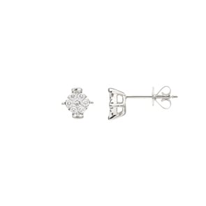 Ohrstecker 750/18 K Weissgold mit Diamanten 0.21 ct H/si