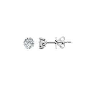 Ohrstecker 750/18 K Weissgold mit Diamanten 0.28 ct H/si