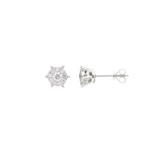 Ohrstecker 750/18 K Weissgold mit Diamanten 0.39 ct H/si