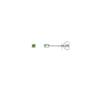 Ohrstecker 750/18 K Weissgold mit grünen Granaten