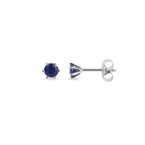 Ohrstecker 750/18 K Weissgold mit Safir