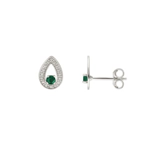 Ohrstecker 750/18 K Weissgold mit Smarad